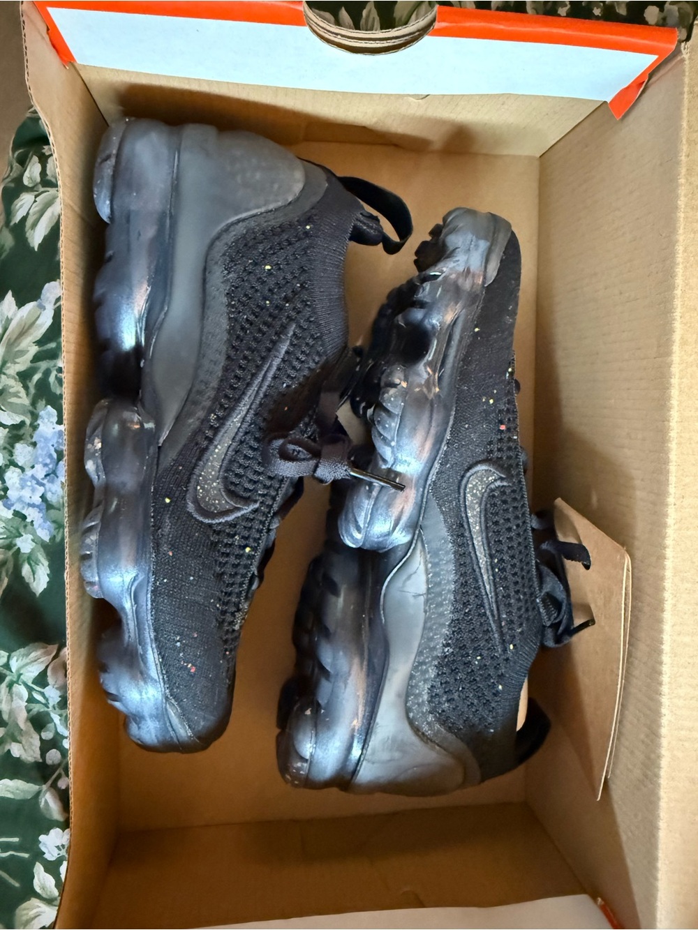 Nike Black Flyknit VaporMax Athletic Sneakers NWT